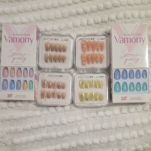 Vamony and Mocny Press On Nails Set (6 Boxes)